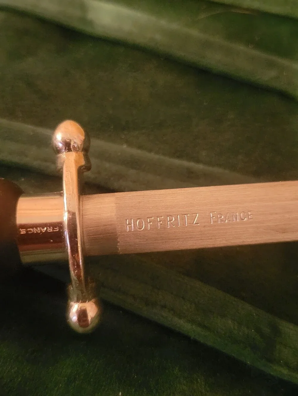 Vtg Sabatier Hoffritz France Knife Sharpening Steel Honing Rod w/ Sleeve
